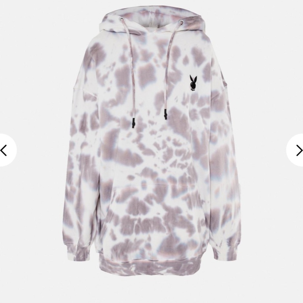 Playboy x Missguided TyeDie Oversize Sweater Dress